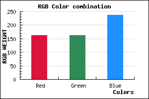 rgb background color #A2A2EE mixer