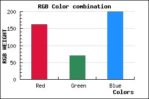 rgb background color #A246C8 mixer