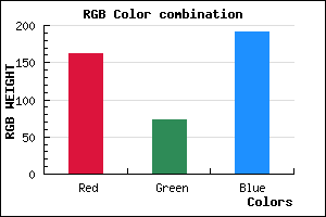 rgb background color #A249BF mixer