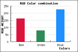 rgb background color #A24EE2 mixer