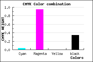 #A208A8 color CMYK mixer