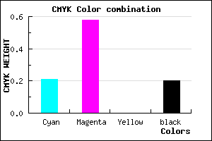 #A257CD color CMYK mixer