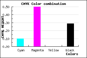 #A25AB4 color CMYK mixer