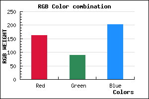 rgb background color #A25ACB mixer