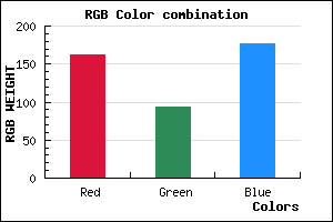 rgb background color #A25DB1 mixer
