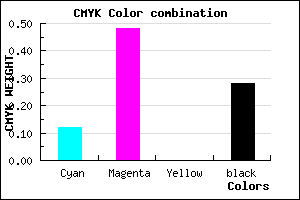 #A260B8 color CMYK mixer