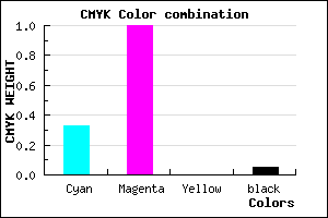 #A300F3 color CMYK mixer