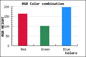 rgb background color #A365C5 mixer