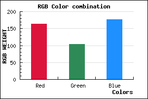 rgb background color #A368B0 mixer