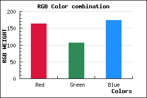 rgb background color #A36BAD mixer