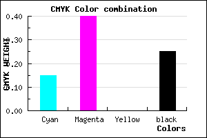 #A373BF color CMYK mixer