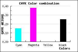 #A378C0 color CMYK mixer