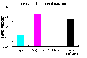 #A37BB7 color CMYK mixer