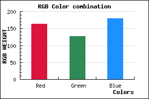 rgb background color #A37FB3 mixer