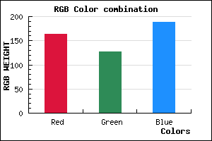 rgb background color #A37FBD mixer