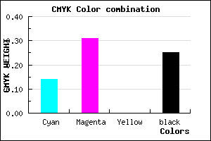 #A384BE color CMYK mixer