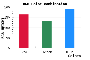 rgb background color #A385BC mixer