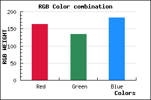 rgb background color #A386B6 mixer
