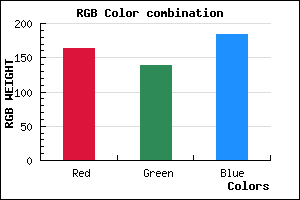 rgb background color #A38AB8 mixer