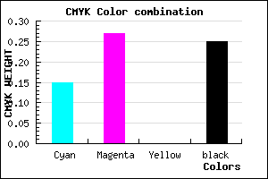 #A38BBF color CMYK mixer
