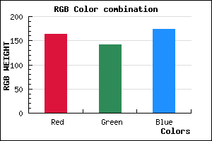 rgb background color #A38EAE mixer