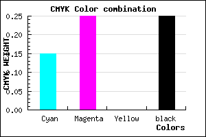 #A390BF color CMYK mixer