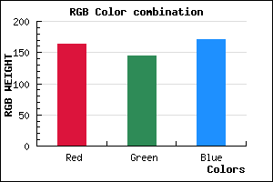 rgb background color #A391AB mixer