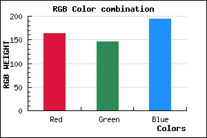 rgb background color #A392C2 mixer