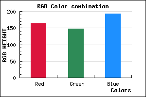 rgb background color #A394C0 mixer
