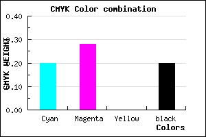 #A394CD color CMYK mixer