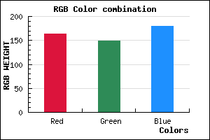 rgb background color #A395B3 mixer