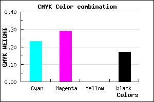 #A395D3 color CMYK mixer