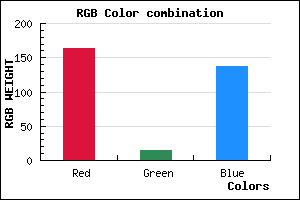 rgb background color #A30F89 mixer