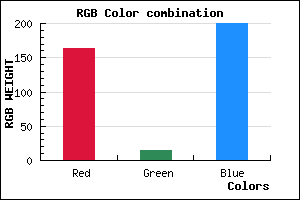 rgb background color #A30FC8 mixer