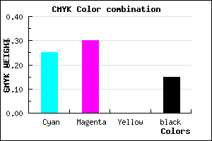 #A398DA color CMYK mixer