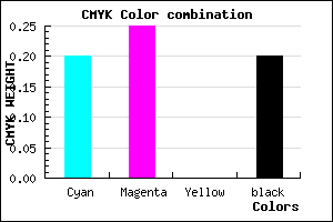 #A399CD color CMYK mixer