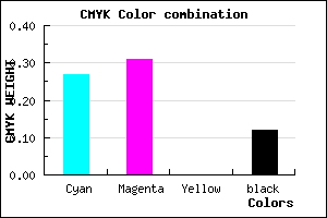 #A39AE0 color CMYK mixer