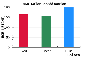 rgb background color #A39BC5 mixer