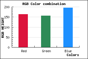rgb background color #A39CC4 mixer