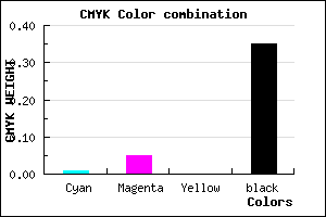 #A39DA5 color CMYK mixer