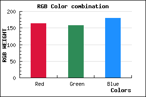 rgb background color #A39DB3 mixer
