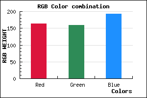 rgb background color #A39FC1 mixer