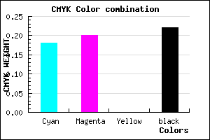 #A39FC7 color CMYK mixer