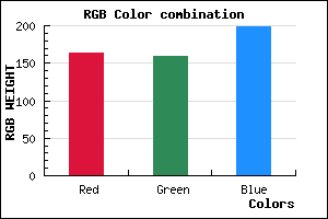rgb background color #A39FC7 mixer
