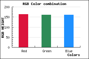 rgb background color #A3A0A0 mixer