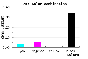#A3A0A8 color CMYK mixer