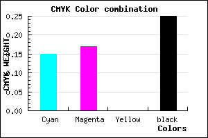 #A3A0C0 color CMYK mixer