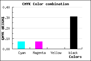 #A3A2AF color CMYK mixer