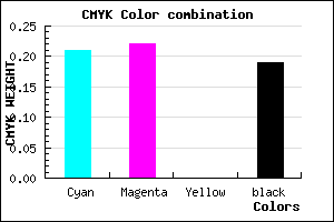 #A3A2CF color CMYK mixer