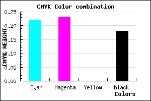 #A3A2D2 color CMYK mixer